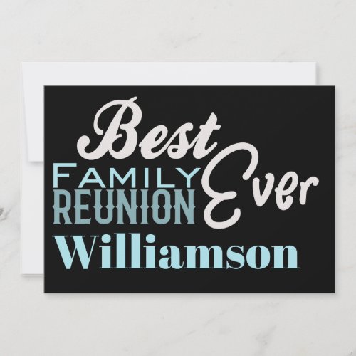 Family Reunion Picnic Barbecue Gathering Invitation