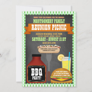 Family Reunion Picnic Invitations