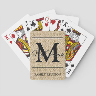 Family reunion playing cards
