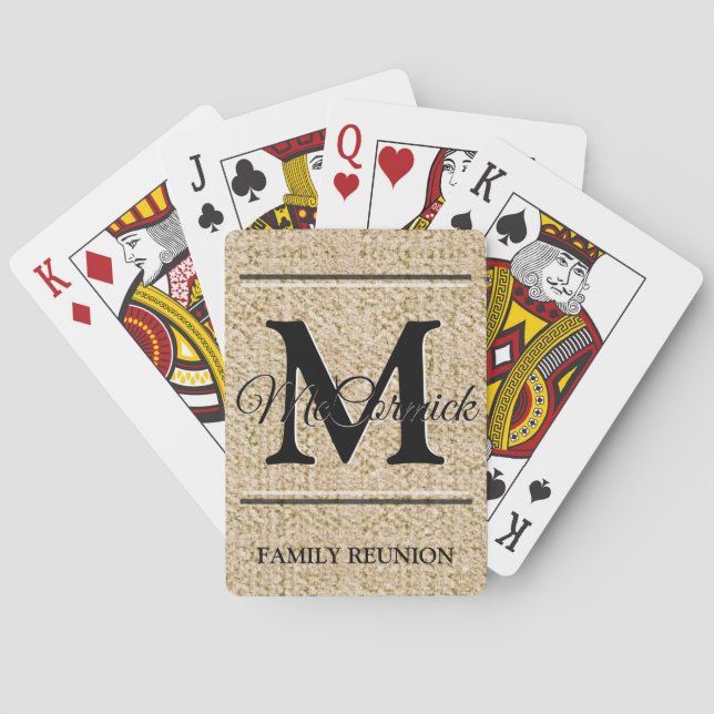 Family reunion playing cards (Back)