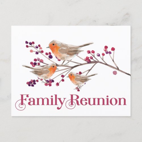 Family Reunion Postcard