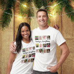 Family Reunion Quote Name 12 Photo Collage   T-Shirt<br><div class="desc">Capture the magic of your family reunions with our Family Reunion Quote Name 12 Photo Collage t-shirt. With space for up to 12 photos in a customizable template, you can design a one-of-a-kind shirt that showcases your family's special moments. It's the perfect blend of style and sentimentality for any family...</div>