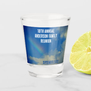 Family Reunion Rainbow Colorful Summer Picinic Shot Glass