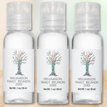 Family Reunion Rainbow Family Tree Hand Sanitizer