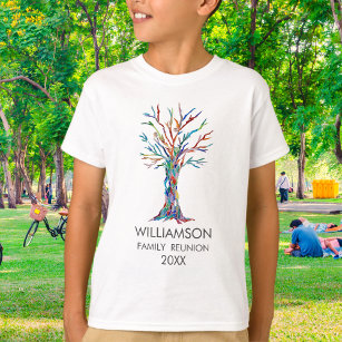 Family Reunion Rainbow Family Tree T-Shirt
