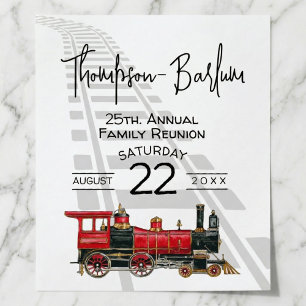 Family Reunion Red Train  Poster