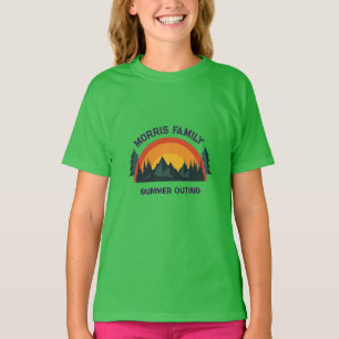 Family Reunion Retro Mountain Custom Family Trip T-Shirt