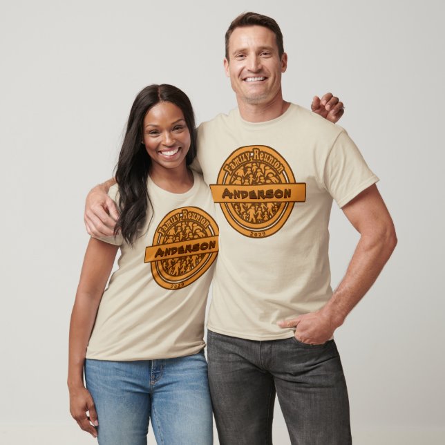 Family Reunion Retro Terracotta Orange T-shirt (Unisex)