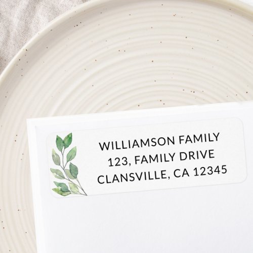 Family Reunion Return Address Label