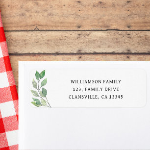 Family Reunion Return Address Label