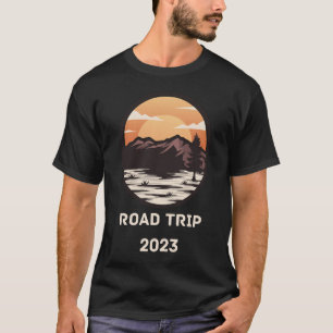 Family Reunion Road Trip 2023 Mountain Sunset T-Shirt