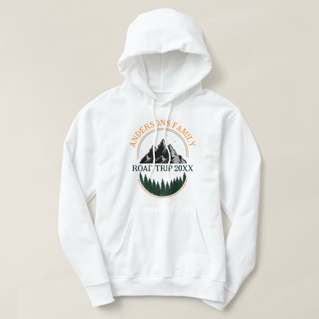 Family Reunion Road Trip Mountain Personalized  Hoodie (Design Front)