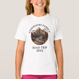 Family Reunion Road Trip Mountain Personalized  T-Shirt