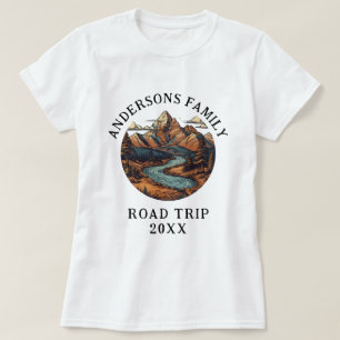 Family Reunion Road Trip Mountain Personalized  T-Shirt