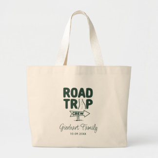 Family Reunion Road Trip Script Custom Name Large Tote Bag