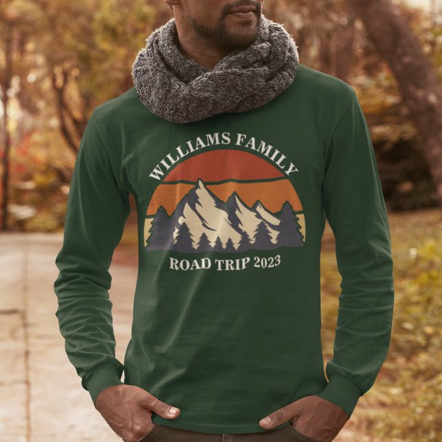 Family Reunion Road Trip Sunset Custom Long Sleeve T-Shirt (Creator Uploaded)