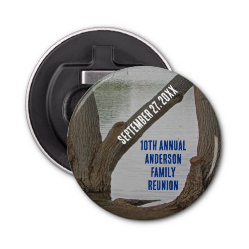 Family Reunion Rustic Lakehouse Annual Vacation Bottle Opener