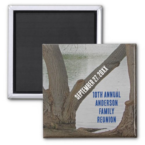 Family Reunion Rustic Lakehouse Annual Vacation Magnet