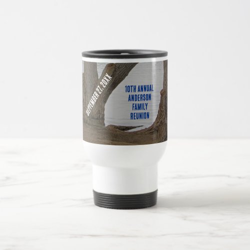 Family Reunion Rustic Lakehouse Annual Vacation Travel Mug