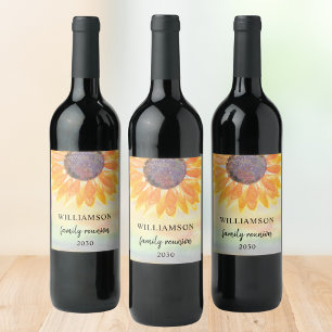 Family Reunion Rustic Wine Label