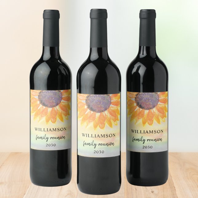 Family Reunion Rustic Wine Label (Creator Uploaded)