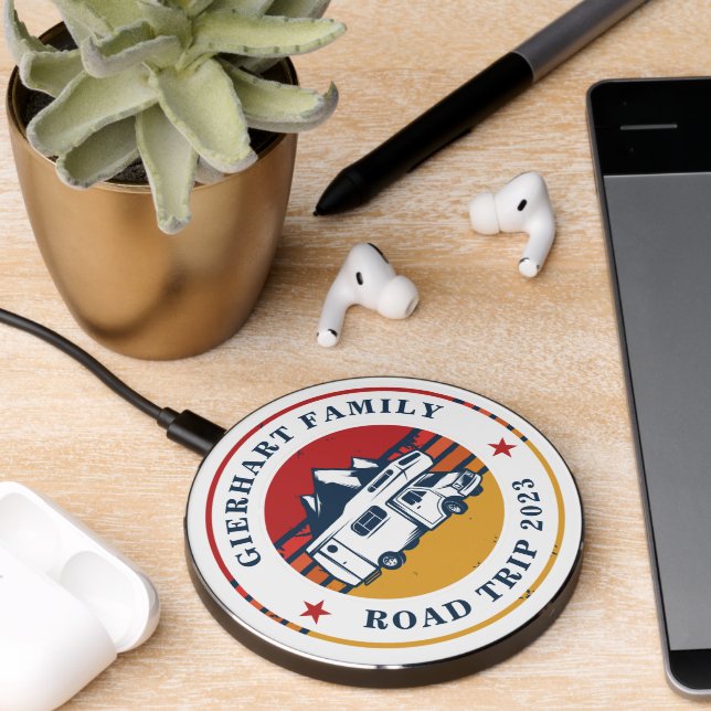Family Reunion RV Road Trip Matching Keepsake Wireless Charger (Desk 2)
