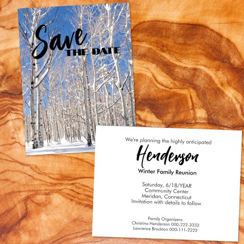 Family Reunion Save The Date Add A Custom Photo  Announcement Postcard