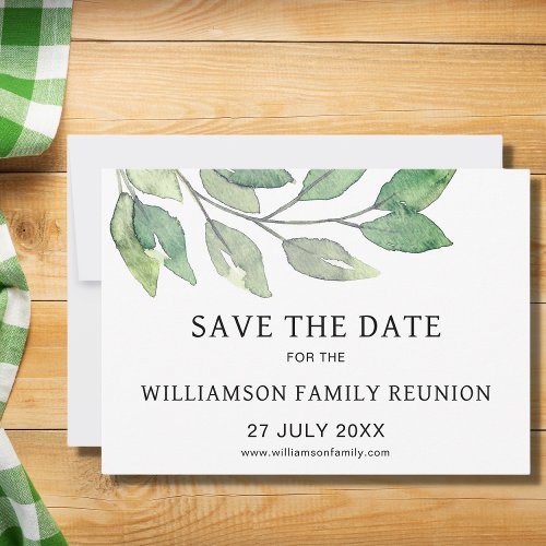Family Reunion Save The Date Announcement
