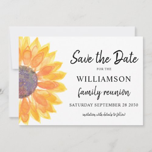 Family Reunion Save The Date Card