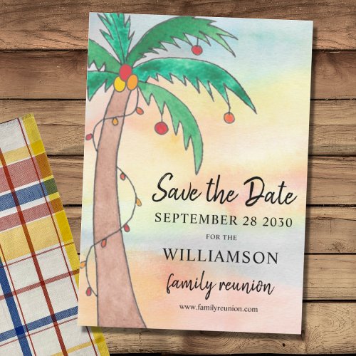  Family Reunion Save the Date Card
