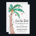 Family Reunion Save the Date Card<br><div class="desc">This Family Reunion Save the Date Card features a hand-painted decorated palm tree.
Easily customizable.
To edit further use the Design Tool to change the font,  font size,  or color.
Because we create our artwork you won't find this exact image from other designers.
Original Watercolor © Michele Davies.</div>