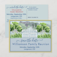 Family Reunion Save the Date Countryside QR Code