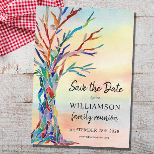 Family Reunion Save The Date Family Tree