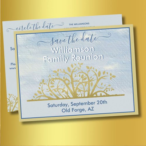 Family Reunion Save the Date Genealogy Tree  Announcement Postcard