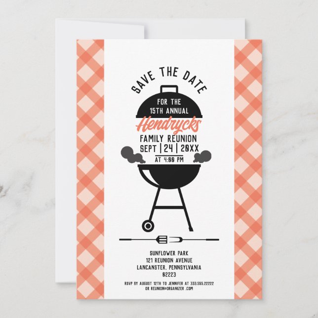 Family Reunion save the date Invitation (Front)