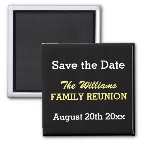 Family reunion Save the date magnets