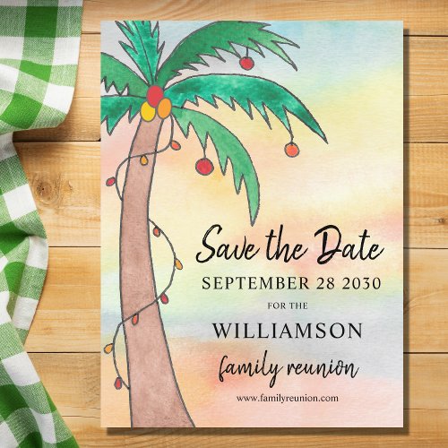  Family Reunion Save the Date Postcard