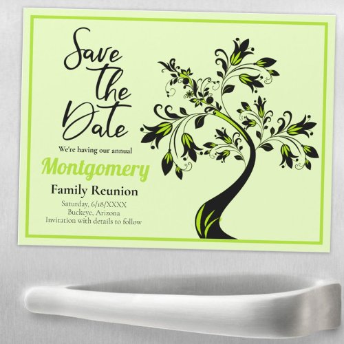 Family Reunion Save The Date Tree Magnet Card