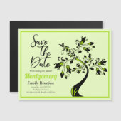 Family Reunion Save The Date Tree Magnet Card (Front/Back)
