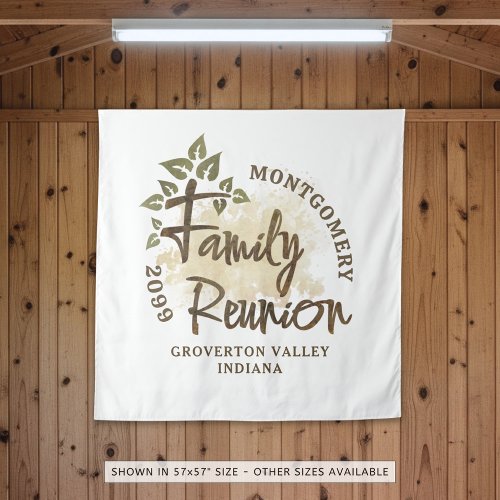 Family Reunion Script Tree Name Watercolor