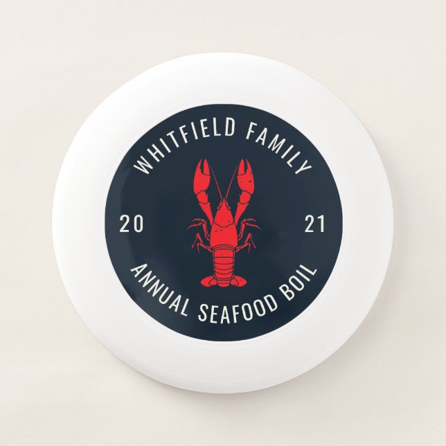Family Reunion Seafood Boil Custom Wham-O Frisbee (Front)