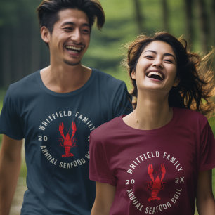 Family Reunion Seafood Lobster Boil Custom Tri-Blend Shirt