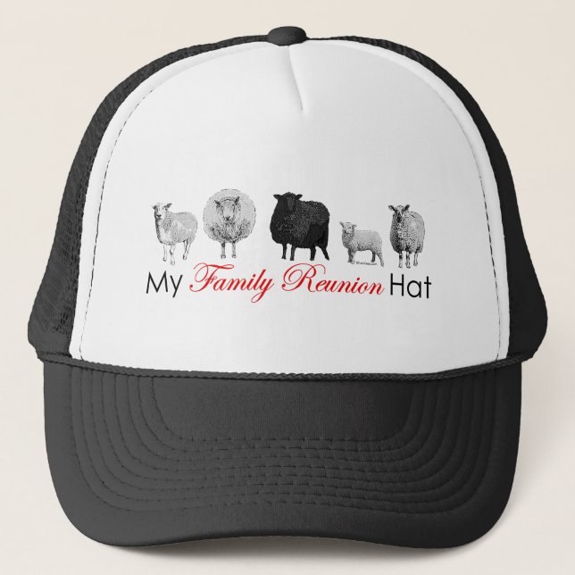 Family Reunion Sheep Trucker Hat (Front)