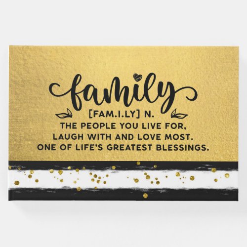 Family Reunion Sign in Book Message Book Memory  Guest Book
