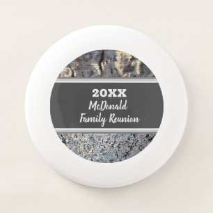 Family Reunion Snakeskin Pattern Gray Black Mosaic Wham-O Frisbee
