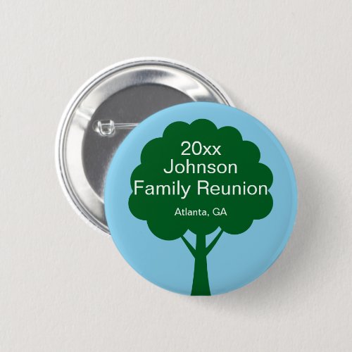 Family Reunion Souvenir with Name, Tree & Year