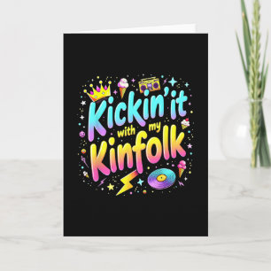 Family Reunion Summer Kickin' It With My Kinfolk F Card