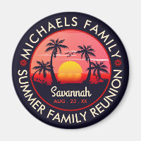 Family Reunion Summer Sunset Beach Palm Tree