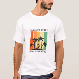 Family Reunion Summer Sunset Beach Palm Tree  T-Shirt