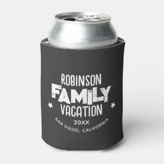 Family Reunion Summer Vacation Camping Road Trip Can Cooler